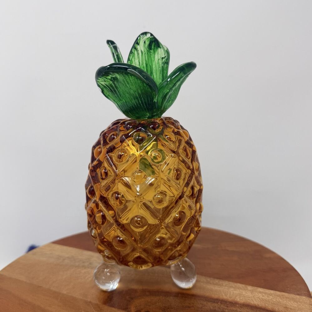 Plow & Hearth Glass Pineapple Fruit Fly Catcher Beautiful